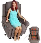 Fernsehsessel MCW-K63, Relaxsessel Sessel, Liegefunktion Aufstehhilfe Massage