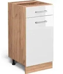 K&uuml;chenunterschrank Vicco R-Line Wei&szlig; Hochglanz 40 cm ohne Arbeitsplatte, Model