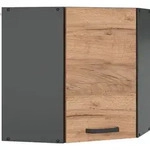 Eckh&auml;ngeschrank Vicco R-Line Goldkraft Eiche 57 cm, Model 34899 - Braun/Dunkelgrau