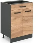 K&uuml;chenunterschrank Vicco R-Line Goldkraft Eiche 60 cm mit Schublade, ohne