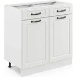 K&uuml;chenunterschrank Vicco R-Line Wei&szlig; Landhaus 80 cm ohne Arbeitsplatte, Model 36562