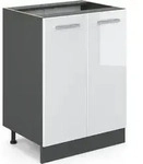 K&uuml;chenunterschrank Vicco R-Line Wei&szlig; Hochglanz 60 cm ohne Arbeitsplatte, Model