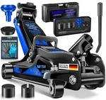 MASKO&reg; Wagenheber hydraulisch KFZ 360&deg; Rollen, inkl. 2x Gummiauflage &...