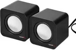 Kompakt Mini Stereo-Lautsprecher PC Computer Laptop USB Paar Boxen Schwarz Audiocore