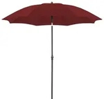 Sonnenschirm - Bordeaux - Polyester - Stahlgestell - &Oslash; 210 cm - Knickfunktion -