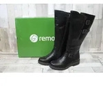 Remonte Schaftst.Abs.&uuml;.25mm,Schaft.b.30cm in schwarz, Gr. 36 - Schwarz - 36