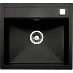 NABER Sp&uuml;le ANGOLA 56 in NERO mit Drehexcentergarnitur verchromt /...
