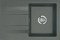 Systemceram KeraDomo Sp&uuml;le GENEA 75 in LAVA mit Handbet&auml;tigung / Einbausp&uuml;le Grau