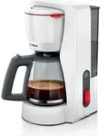 Bosch TKA3M131, Filterkaffeemaschine, 1,25 l, Gemahlener Kaffee, Wei&szlig; - Wei&szlig;