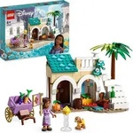 LEGO 43223 Disney Wish Asha in der Stadt Rosas, Wish-Film-Set mit Marktplatz,
