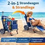 CampAir 2in1 Strandwagen Bollerwagen faltbar &ndash; Transportwagen Camping Strand mit