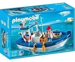 PLAYMOBIL Fisherman with Boat, Multi - Bunt