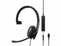 EPOS 1000904, EPOS Telefon On Ear Headset kabelgebunden Mono Schwarz Noise Cancelling