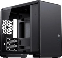 Jonsbo U4 MINI BLACK, Jonsbo U4 Mini Micro-ATX-Geh&auml;use, Tempered Glass - schwarz