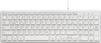 Perixx 11960, Perixx PERIBOARD-213 DE W USB Tastatur Deutsch, QWERTZ Wei&szlig;