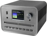 soundmaster 10747, Soundmaster CD-Player Silber Internetradio, DAB+, WLAN, USB, Inkl.