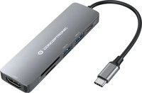 Conceptronic 110517507201, Conceptronic USB-C Dockingstation DONN11G 6-in-1 USB 3.2