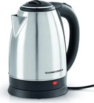 GourmetMaxx 13704, GourmetMaxx Wasserkocher schnurlos Edelstahl, Schwarz