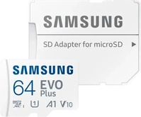 Samsung MB-MC64SA/EU, Samsung EVO Plus microSD-Karte Retail 64GB UHS-I, v30 Video Samsung MB-MC64SA/EU, Samsung EVO Plus microSD-Karte Retail 64GB UHS-I, v30 Video