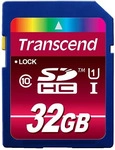 Transcend TS32GSDHC10U1, Transcend - Flash-Speicherkarte - 32 GB - Class 10