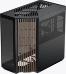 APNX APCM-VI01103.11, APNX V1-W-BK-V1 Midi-Tower Gaming-Geh&auml;use Schwarz, Holz