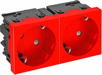 OBO Bettermann 6120489, OBO Bettermann 6120489 Ger&auml;teeinsatz 2fach Steckdose (B x H