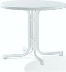 Sieger 209/W, Sieger 209/W Boulevard-Klapptisch &Oslash; 86 cm, wei&szlig;