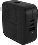 HYPER HJ1003BKWWGL, HYPER HyperJuice 70W USB-C Reiseladeadapter 70W 1x USB-A, 2x