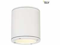 SLV 231541, SLV 231541 Sitra Außendeckenleuchte LED, Energiesparlampe GX53 9W Weiß