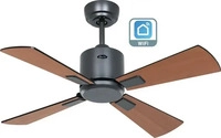 CasaFan 952011W, CasaFan ECO NEO III 92 BG-SW/TK WiFi Fl&uuml;gel Schwarz/Teak
