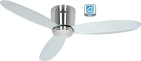 CasaFan 311280W, CasaFan ECO PLANO II 112 BN-SI WiFi Fl&uuml;gel silber Deckenventilator
