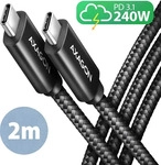 AXAGON BUCM2-CM20AB, AXAGON Handy Ladekabel [1x USB-C - 1x USB-C USB 2.0] 2m USB-C