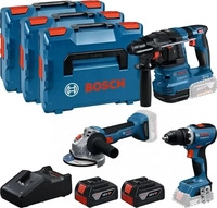 Bosch Professional 0615A5009G, Bosch Professional GSR + GBH + GWS + 2x GBA 5.0 Ah +