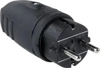 AS Schwabe 60410, AS Schwabe Stecker, Kupplungen 87143 Farbe schwarz Ausf&uuml;hrung