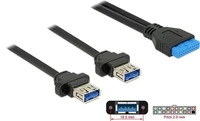 Delock 85244, Delock USB-Kabel USB-Pfostenbuchse, USB-A Buchse, USB-A Buchse...