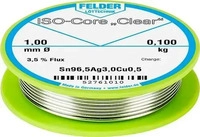 Felder 52761010, Felder ISO-Core "Clear" SAC305 L&ouml;tzinn Spule Sn96,5Ag3Cu0,5...
