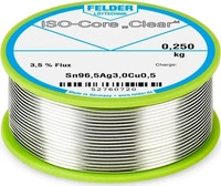 Felder 52761020, Felder ISO-Core "Clear" SAC305 L&ouml;tzinn Spule Sn96,5Ag3Cu0,5...