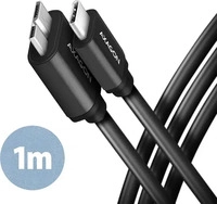 AXAGON BUMM3-CM10AB, AXAGON USB-C Kabel USB 3.2 Gen1 USB-C Stecker, USB-Micro-B