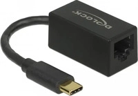 Delock 66043, Delock USB-C, RJ45 Adapter [1x USB-C Stecker - 1x RJ45-Buchse] 66043