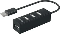Equip 128955, Equip 128955 USB-Hub 4 Port USB-A USB 2.0 480MBit/s Schwarz 128955