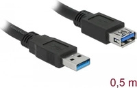 Delock 85053, Delock USB-Kabel USB 3.2 Gen1 USB-A Stecker, USB-A Buchse 0.50 m
