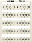 WAGO 793-5572, WAGO 793-5572 Bezeichnungskarten Wei&szlig;, Mindestbestellmenge: 3...