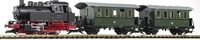 Piko G 37125, Piko G 37125G Start-Set Dampflok BR 80 mit 2 Personenwagen der DR
