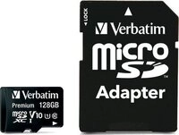 Verbatim 44085, Verbatim Premium microSDXC-Karte 128GB Class 10 inkl. SD-Adapter Verbatim 44085, Verbatim Premium microSDXC-Karte 128GB Class 10 inkl. SD-Adapter