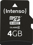 Intenso 3403450, Intenso 4 GB Micro SDHC-Card microSDHC-Karte 4 GB Class 4 inkl.