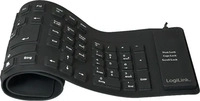 LogiLink ID0019A, LogiLink ID0019A USB Tastatur Deutsch, QWERTZ Schwarz Faltbar,