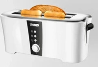 Unold 38020, Unold Design Dual Toaster Cool-Touch-Geh&auml;use Wei&szlig;, Schwarz