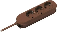 Bachmann 388.471, Bachmann 388.471 Steckdosenleiste Braun Schutzkontakt 1St.