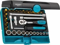 Hazet 854-1, Hazet Steckschl&uuml;sselsatz metrisch 1/4" (6.3 mm) 33teilig 854-1