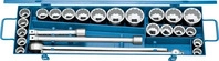 Gedore 6281310, Gedore Steckschl&uuml;sselsatz z&ouml;llig, metrisch 3/4" (20 mm) 25teilig